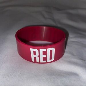 RARE “RED” Taylor Swift rubber bracelet ❤️